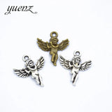 20pcs Antique silver Plated angel Charm Pendants Jewelry Diy Jewelry Accessories Making DIY Findings I239
