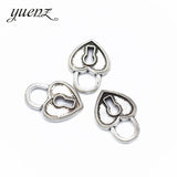 20pcs Antique silver color Metal Heart lock Charms Retro DIY Fashion Handmade Pendant Charms for Jewerly Making O118