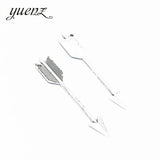 6 pcs 2 colour Charms arrow 64*11mm Antique Silver Plated Pendants Making DIY Handmade Tibetan Silver Jewelry M14