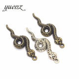 6pcs Snake Charms Metal Pendants for Jewelry Making Bracelet Necklace Jewelry Findings Handmade Crafts 47*15mm D910