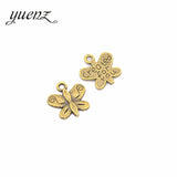 30pcs Letter Created for you Butterfly Charms Antique Pendant DIY Jewelry Making Necklace Earrings Accessories D209