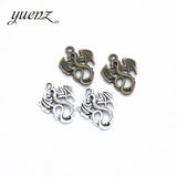15 pcs Antique Sliver Bronze Color Alloy Small Dragon Charm Fit Bracelets Necklace DIY Jewelry Findings 21*16mm D803