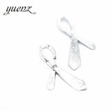10 pcs Antique Silver color tie Charms Pendants for Bracelet Necklace DIY Jewelry Making Finding Accessories 36*21mm N126