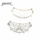 10pcs Antique Silver color Necklace Findings Metal Charm Pendants Jewelry Making DIY Charms Handmade G104