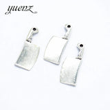 15pcs Antique silver color kitchen knife Zinc alloy charms Wholesales earring bracelet jewelry DIY handmade 21*9mm J279