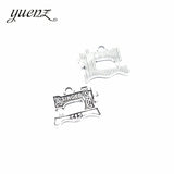 10pcs Bronze Tibetan Silver Plated Sewing machine Charms Pendant Jewelry Making Accessories DIY Crafts 22*19mm J218