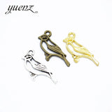 20pcs Alloy Bird Charms Pendants Fit necklace Bracelets Jewelry Making 26*15mm D537