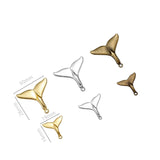 30pcs Charms metal Whale tail ,Antique Making pendant fit,Vintage Tibetan Silver,jewelry DIY bracelet necklace D703