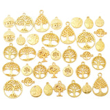 36pcs/lot Mix Tree of Life Metal Zinc Alloy Charms Fit Jewelry Pendant For DIY Necklace Bracelet Jewelry Making Findings