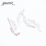 30pcs 5 colour Antique silver Plated Charms wing Small hole beads Pendants for Jewelry Making DIY Handmade 31*8mm D436