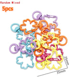 Multi-colors Mixed Alloy Open Rings Lobster Clasp Hooks Ball Chains DIY Jewelry Making Findings