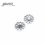 30pcs 2 colour Alloy Charms Antique Silver color flower Pendants Jewelry Findings For DIY Handmade Jewelry Making Q123