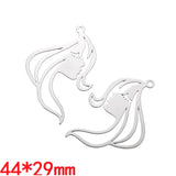 7 pcs High quality Spray paint Beauty Face Charm Woman Earring DIY Charms for Jewelry Making