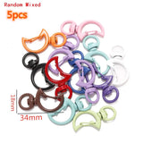 Multi-colors Mixed Alloy Open Rings Lobster Clasp Hooks Ball Chains DIY Jewelry Making Findings