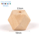 4-50mm 1-1000pcs Natural Wood Beads Round Spacer Wooden Pearl Lead-Free Balls Charms DIY For Jewelry Making Handmade Accessories