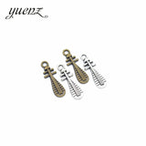 20pcs lute Charms Tibetan Silver Bronze Pendants Antique Charm Jewelry Making DIY Handmade Craft 24*8mm P113
