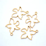 10pcs 6 colors starfish Charms For Necklace keychain Pendant DIY Metal Alloy Jewelry Marking 28*22mm D7139