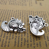 8Pcs 20*28mm Antique Silver Color Alloy Snail Charms Fashion Necklace Pendant Accessory Charms For Jewelry Making