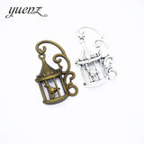 10pcs Antique Silver color birdcage Charm Pendants fornecklace Jewelry Accessories Diy Jewelry Making 33*20mm D619