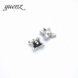 20pcs Alloy Charms Antique Silver color flower Pendants Jewelry Findings For DIY Handmade Jewelry Making 12*12mm Q128