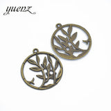 10pcs Antique Silver Plated Tree Charms Pendants for Necklace Jewelry Making DIY Handmade 31*28mm Q225