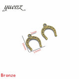 30pcs 6 Color Horseshoe Charms Tibetan Silver Bronze Pendants Antique Charm Jewelry Making DIY Handmade Craft 16*13mm D975