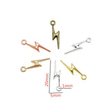 40pcs New Product Antique silver color lightning Charms Pendant Jewelry Metal Alloy Jewelry Marking 20*5mm L108