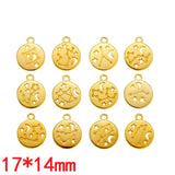12pcs(1set) Wholesale 3 Color Zodiac Charms Alloy Metal Constellation Pendants For DIY Handmade Jewelry Accessories Making