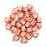 40 pcs 9 color Zinc Alloy Bead DIY European big hole metal connector Beads Fits Charm Bracelets Necklaces Pendants making