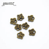 50pcs Antique silver color charms metal animal butterfly pendant diy jewelry necklace 7*7mm D2103