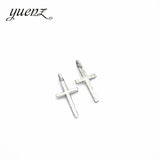 100pcs Antique silver color Charms  cross Plated Pendants  Jewelry Making DIY Handmade Craft 17*8mm T60