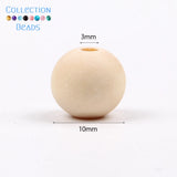 4-50mm 1-1000pcs Natural Wood Beads Round Spacer Wooden Pearl Lead-Free Balls Charms DIY For Jewelry Making Handmade Accessories