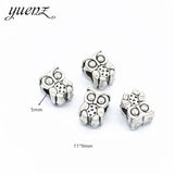 10Pcs 45 Style Owl Tortoise Buddha Lord Small Hole Bead Animal Flowers Charms For DIY Necklace Bracelets Jewelry Handmade Making