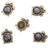 10 pcs Enamel charms antique bronze metal watch pendants fit diy necklace bracelet charms for Jewelry making W80
