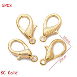 Multi-colors Mixed Alloy Open Rings Lobster Clasp Hooks Ball Chains DIY Jewelry Making Findings