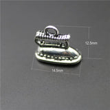 10 Pieces/Lot 12mm*14mm Antique Silver Plated 3D Iron Charms Diy Making Charm Wholesale