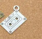 10 Pieces/Lot 23mm*16mm Antique Silver plated Or Antique Bronze Color Metal Charm Tape Charms For Jewelry Making