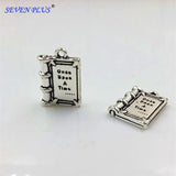 20 Pieces/Lot 14mm*21mm Antique Silver Plated Jewelry Making Story Book Charms ef4765