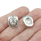 20 Pieces/Lot 15mm*19mm Antique Silver Plated Fire Hat Charms Firefighter Charm For Jewelry Making
