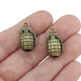 4 Pieces/Lot 13.3mm*22.2mm Antique Silver plated Or Antique Bronze Weapon Gun Charm Pendants