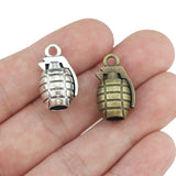 4 Pieces/Lot 13.3mm*22.2mm Antique Silver plated Or Antique Bronze Weapon Gun Charm Pendants