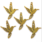 50pcs 23*22mm Alloy Charm hummingbird Pendant for DIY Jewelry EF3898