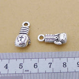 Newest 10 Pieces 11*12mm Mixed Alloy Antique Silver Color Boxing Glove Charms Bracelet Pendant Accessory For DIY Jewelry Making