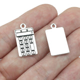 10Pcs 13*23mm Antique Silver Color Calculator Charms Necklace Earrings Maths Tools Pendant For DIY Jewelry Making