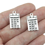 10Pcs 13*23mm Antique Silver Color Calculator Charms Necklace Earrings Maths Tools Pendant For DIY Jewelry Making