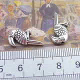 10Pieces 20*11mm Mixed Alloy Antique Silver Color Bird Mail Eye Charms Bracelet Pendant Accessory For DIY Jewelry Making