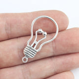 10Pieces 20*36mm Mixed Alloy Antique Silver Color Electric Buib Charms Fashion Pendant Necklace For DIY Jewelry Making