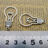 10Pieces 20*36mm Mixed Alloy Antique Silver Color Electric Buib Charms Fashion Pendant Necklace For DIY Jewelry Making