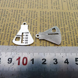 10Pieces 21*26mm Antique Silver Color Measuring Cup Charms Keychain Pendant Accessory Charms For DIY Jewelry Making