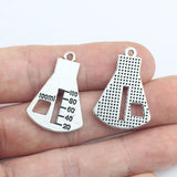 10Pieces 21*26mm Antique Silver Color Measuring Cup Charms Keychain Pendant Accessory Charms For DIY Jewelry Making